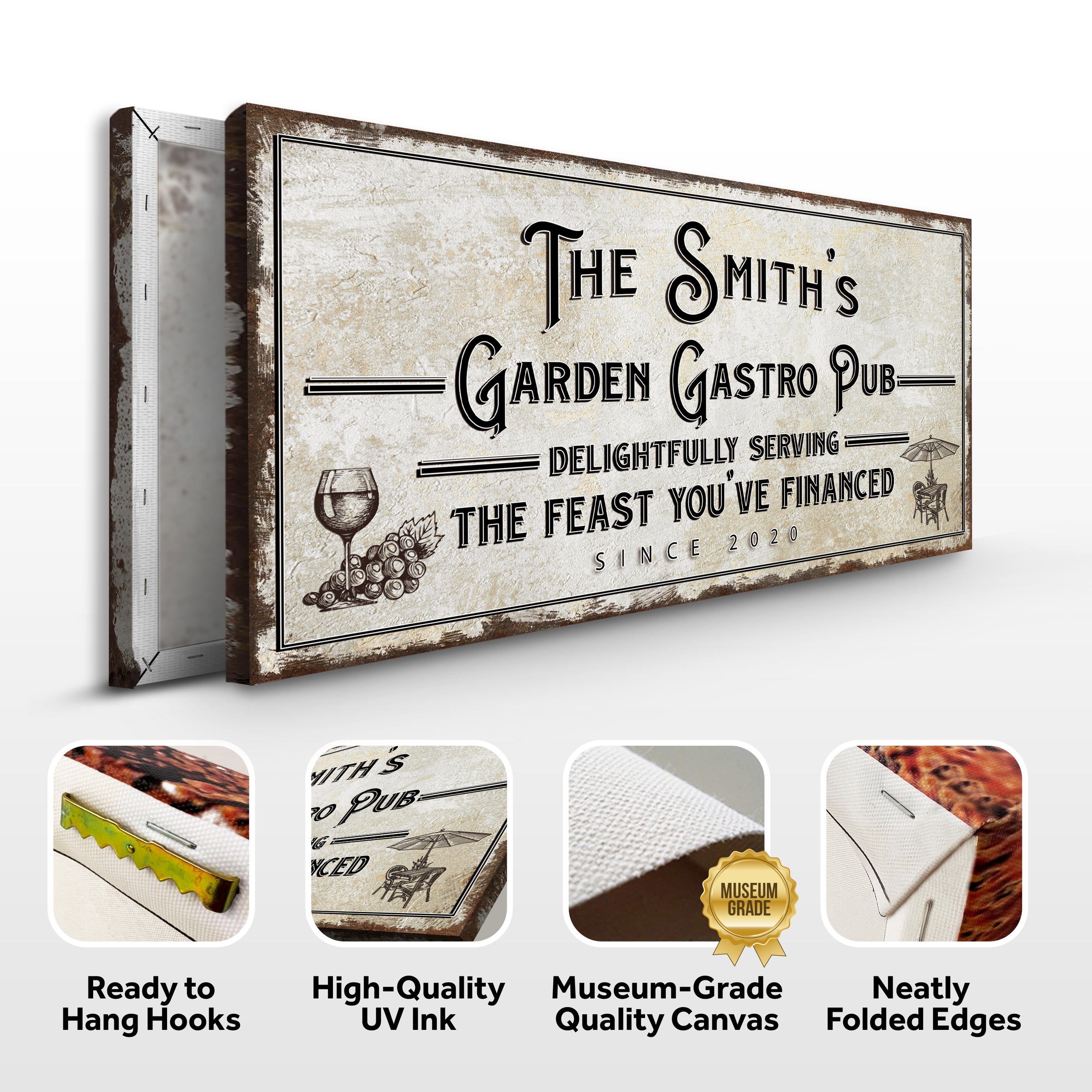 Garden Gastro Pub The Feast You've Financed Sign