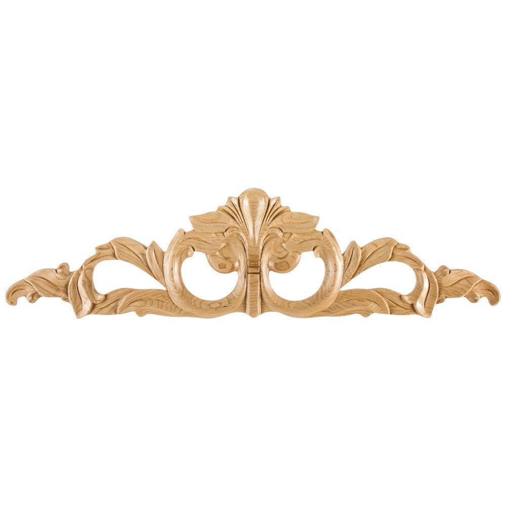 Hardware Resources 20" W x 1/4" D x 5-1/2" H Hand Carved Cherry Shell Onlay