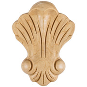 Hardware Resources 3-1/4" W x 5/8" D x 4-3/8" H Cherry Shell Applique