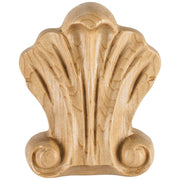 Hardware Resources 3-1/4" W x 3/4" D x 3-3/4" H Maple Shell Applique