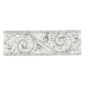 BLUE CELESTE & ARCTIC WHITE MARBLE ART BORDER POLISHED