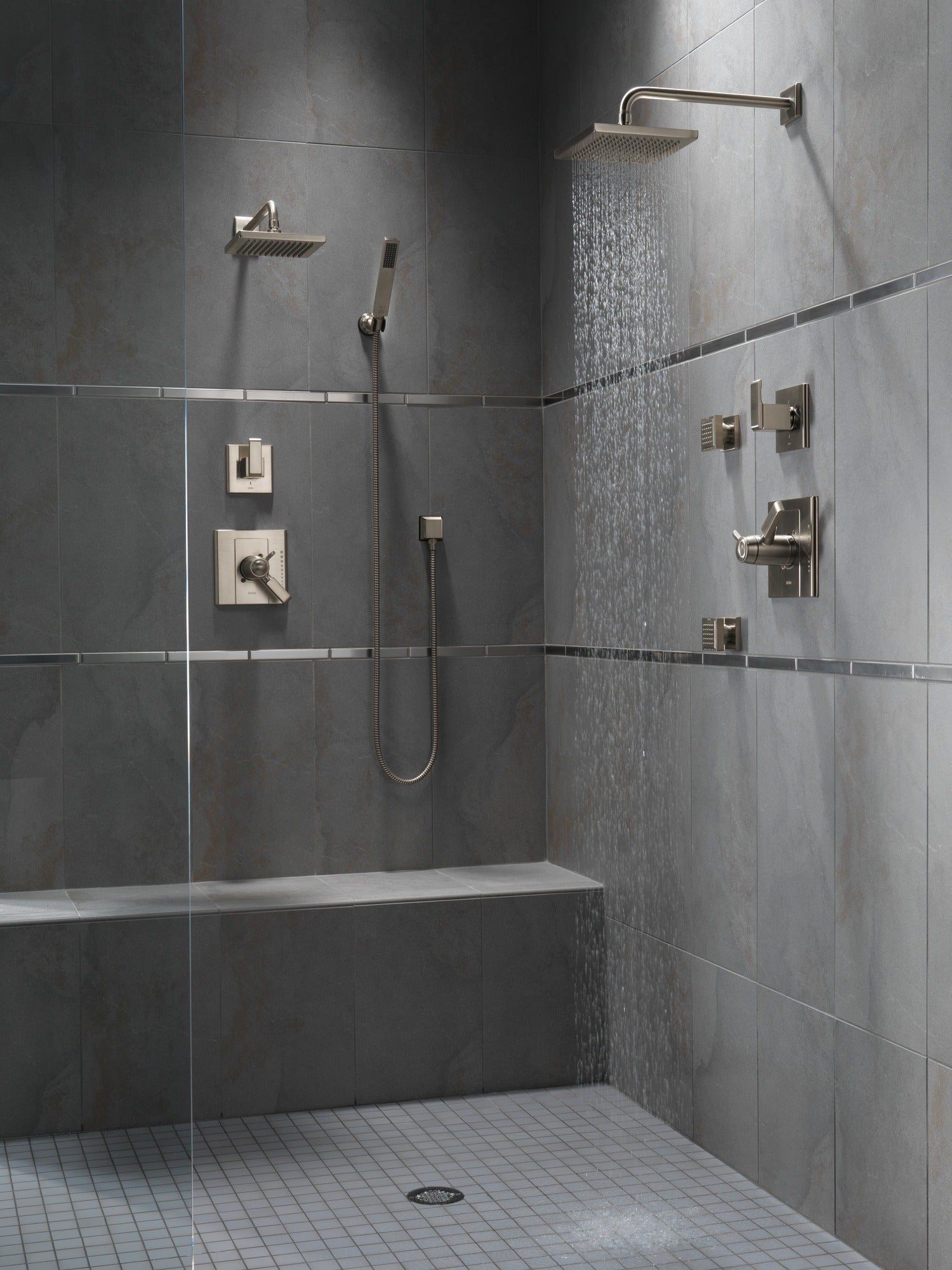 Delta Universal Showering Components Metal Raincan Shower Head Assembly