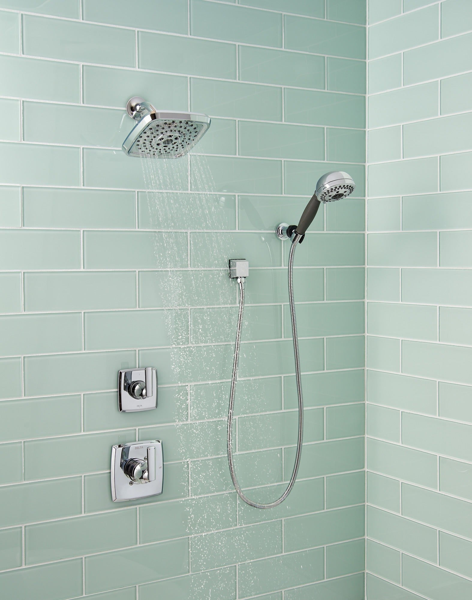 Delta Universal Showering Components H2OKinetic® 5-Setting Adjustable Wall Mount Hand Shower