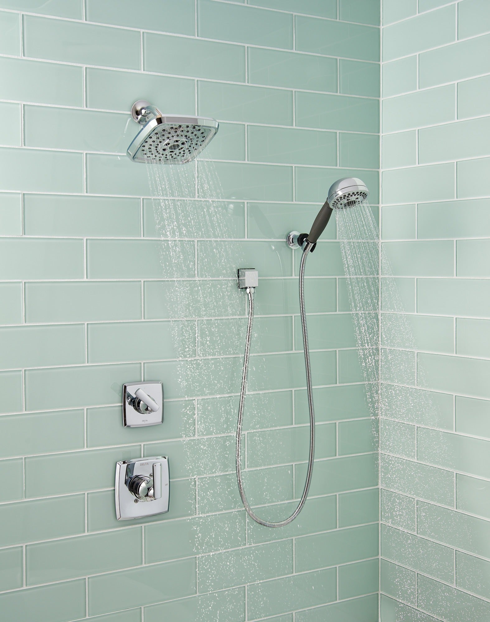 Delta Universal Showering Components H2OKinetic® 5-Setting Adjustable Wall Mount Hand Shower
