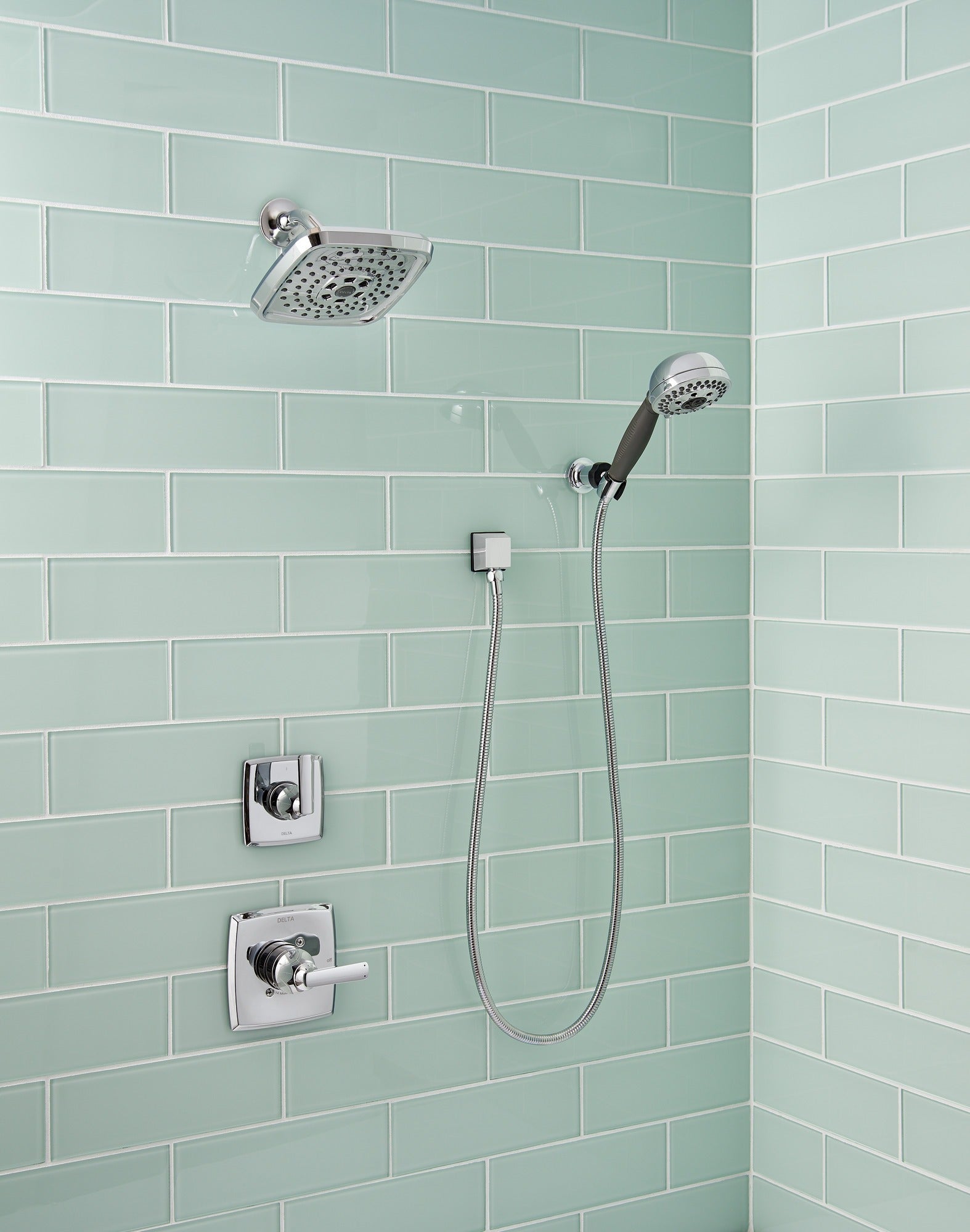 Delta Universal Showering Components H2OKinetic® 5-Setting Adjustable Wall Mount Hand Shower