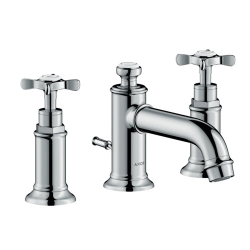 AXOR Montreux Widespread Faucet 30 with Cross Handles and Pop-Up Drain, 1.2 GPM