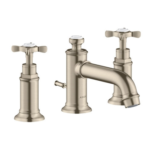 AXOR Montreux Widespread Faucet 30 with Cross Handles and Pop-Up Drain, 1.2 GPM