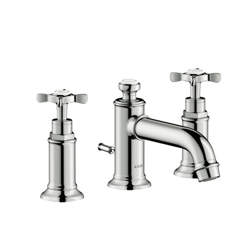AXOR Montreux Widespread Faucet 30 with Cross Handles and Pop-Up Drain, 1.2 GPM