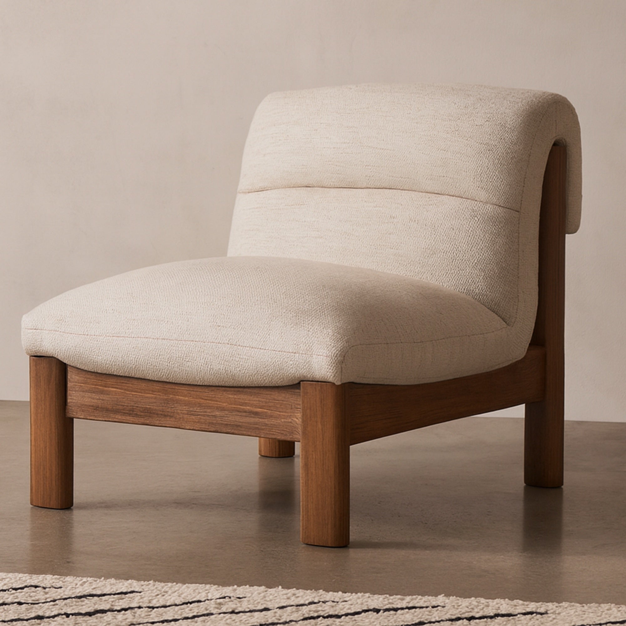 Moes Pierce Accent Chair Flecked Beige AZ-1006-34