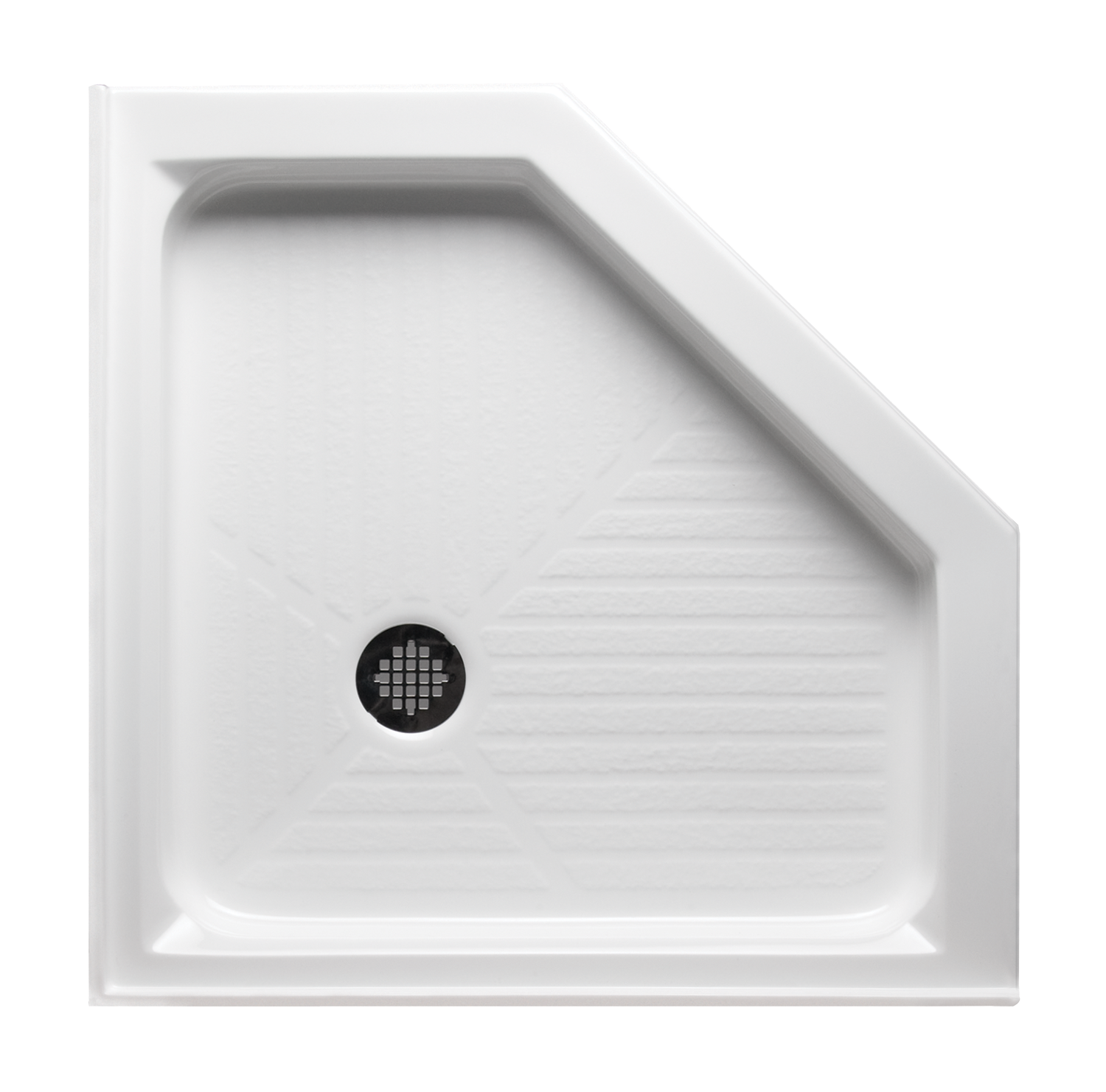 Americh 38" x 38" Double Threshold DS Base w/Square Drain - White S3838DT-WH