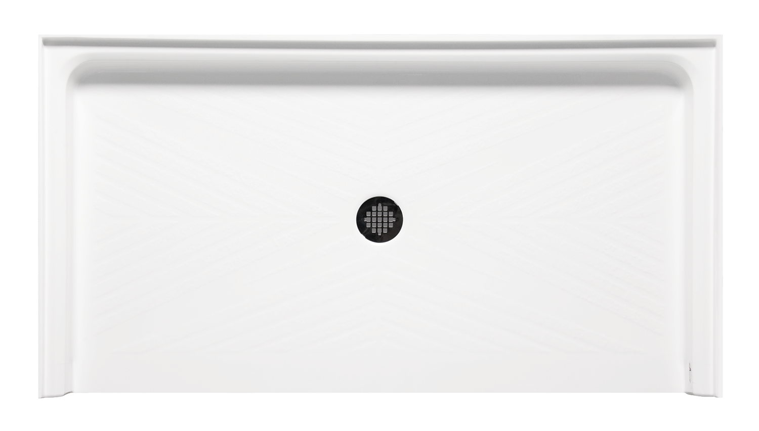 Americh 48" x 36" Triple Threshold DS Base w/Square Drain - White S4836TT-WH