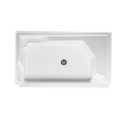 Americh 60" x 36" Single Threshold w/ Left Hand Seat Shower Base - White A6036STSL-WH