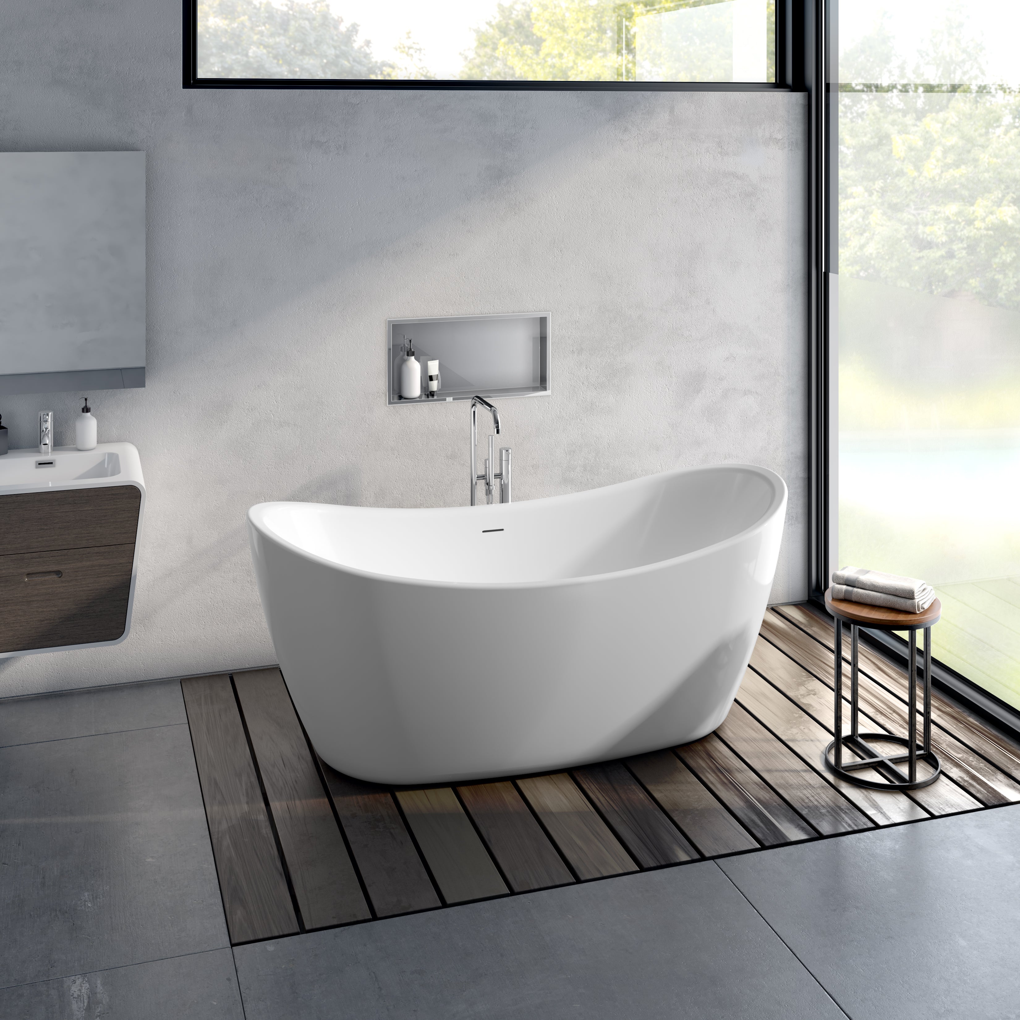 Fleurco Arpeggio Grande Freestanding Bathtub – BZAR6731-18