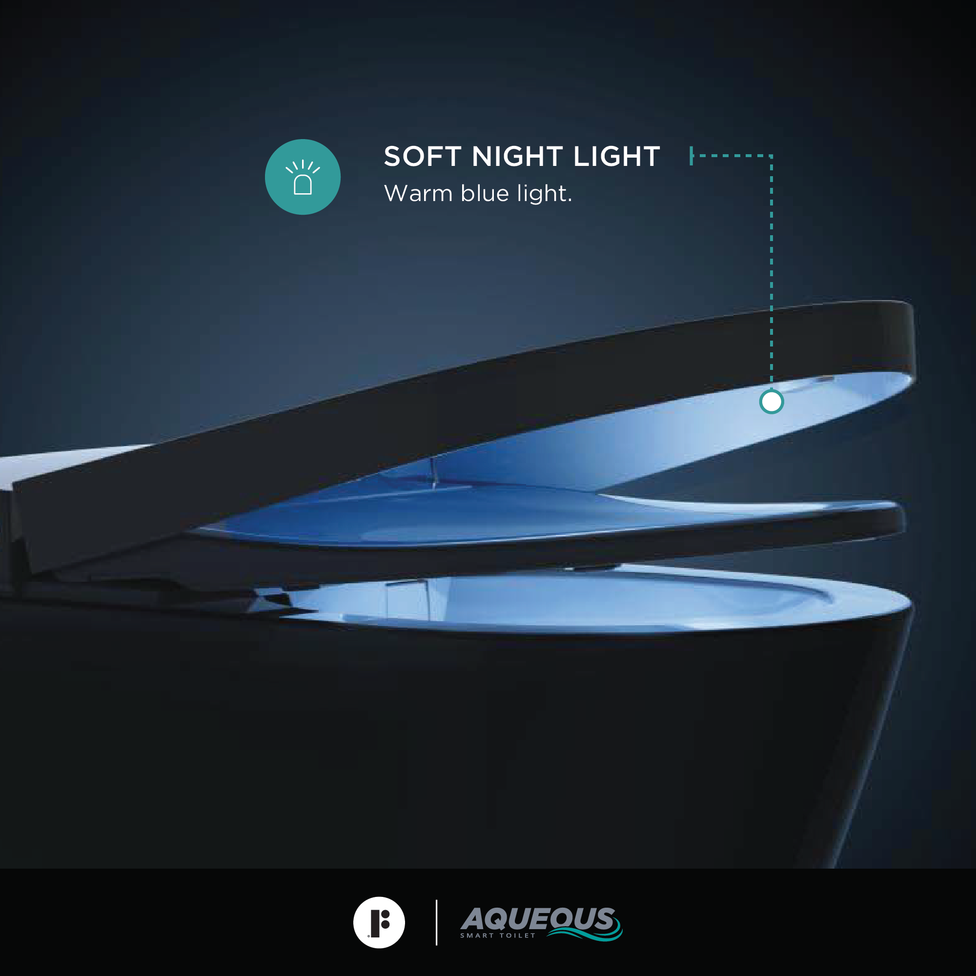 Fine Fixtures SWT1W Aqueous™ Smart Wall-Hung Toilet & Bidet Seat