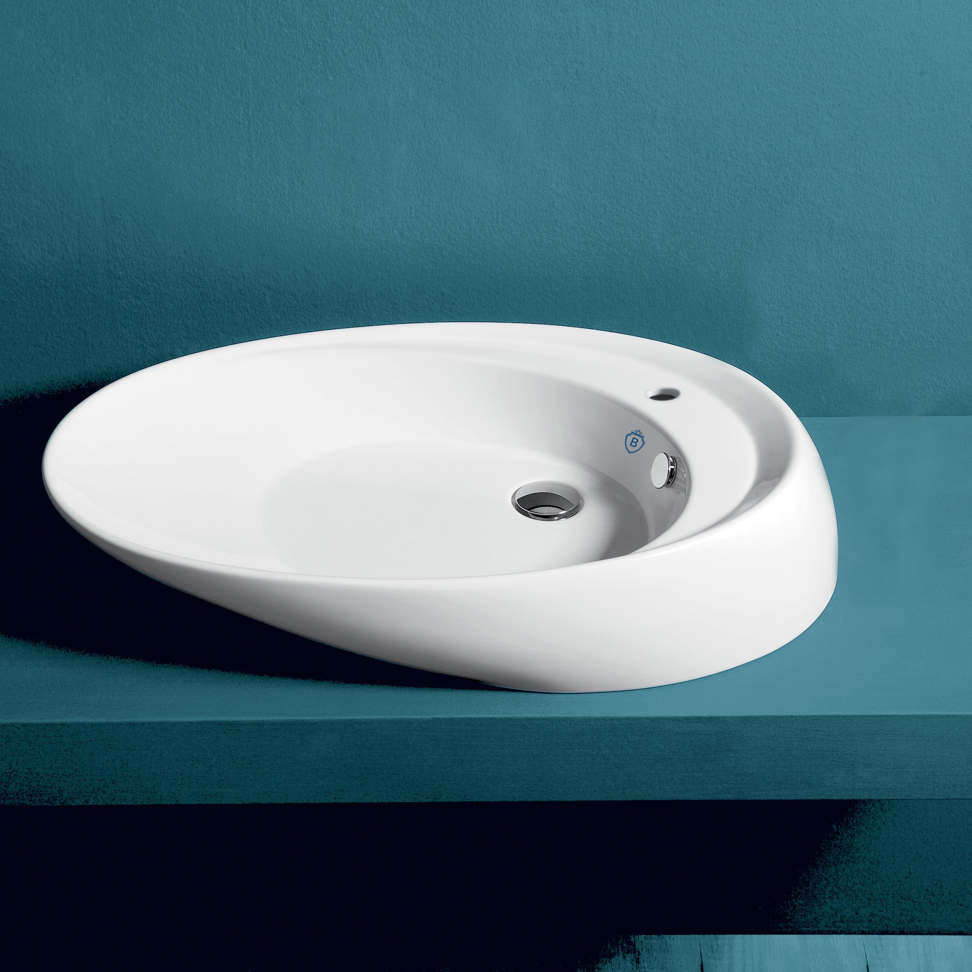 Britannia Oval Above Mount Basin with Single Faucet Hole Drill