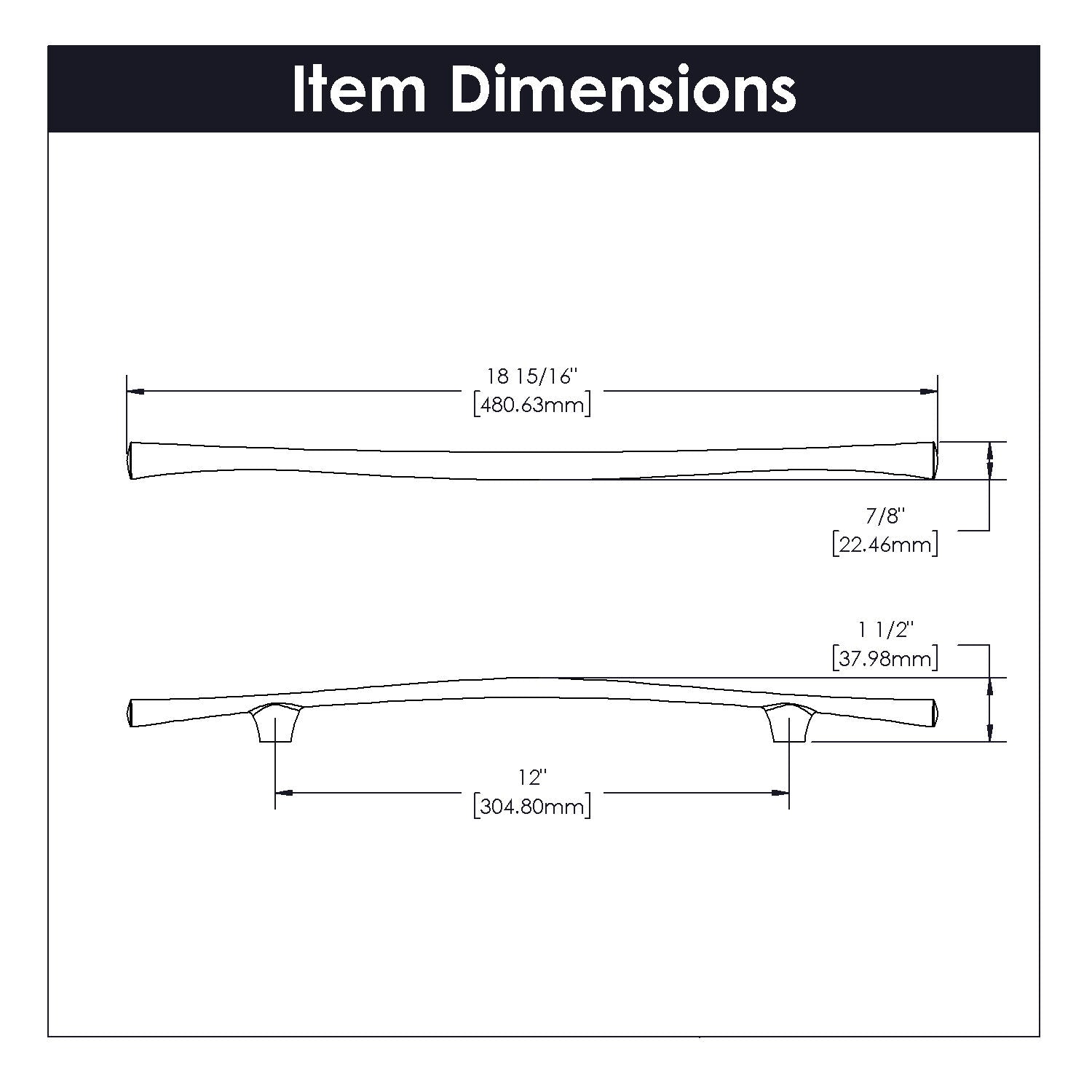 Belwith 12 Inch Center to Center Olivet Pull (B075321)