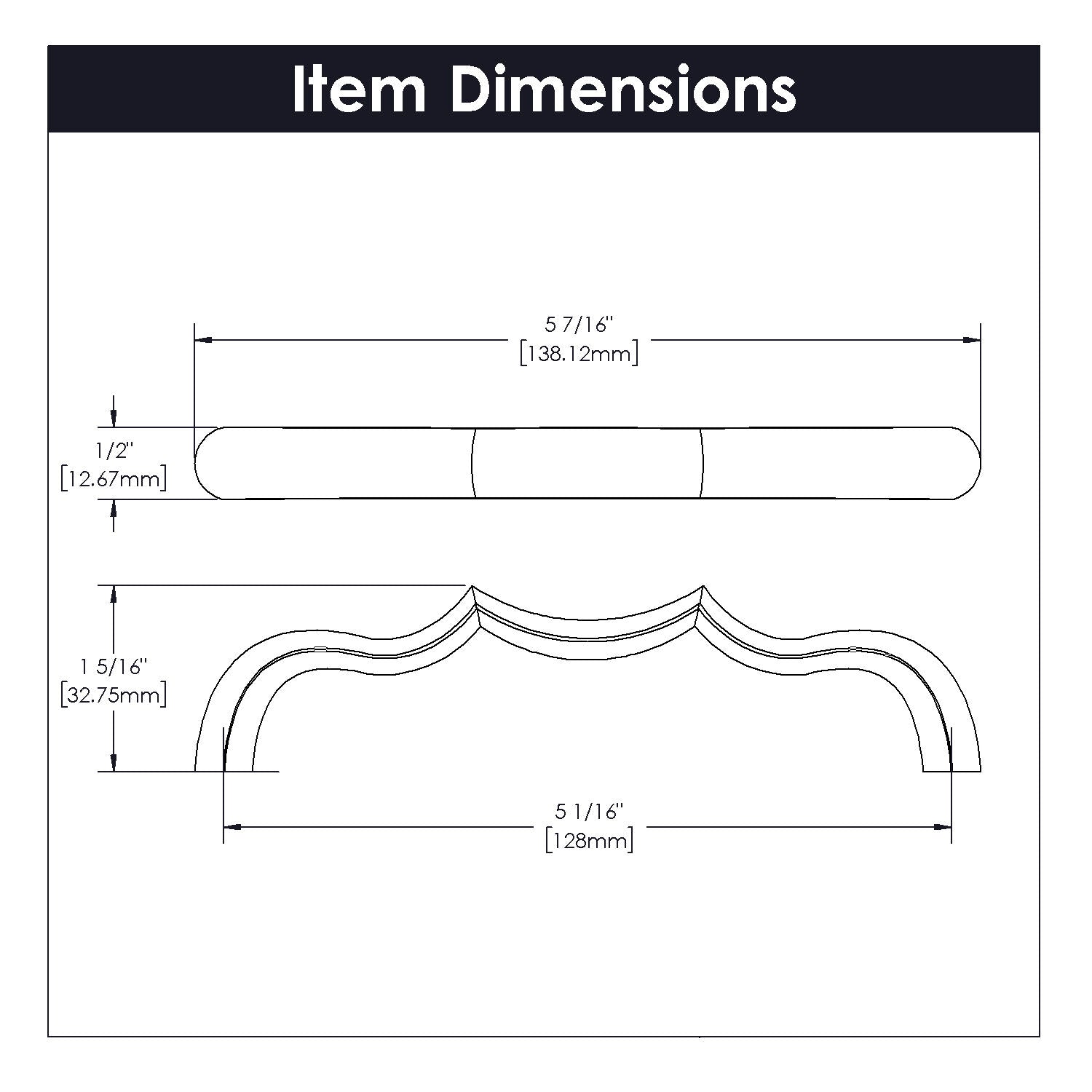 Belwith 5-1/16 Inch (128mm) Center to Center Trellis Pull (B076141)