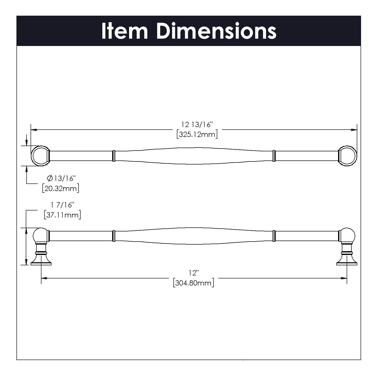 Belwith 12 Inch Center to Center Fuller Pull (B076294)
