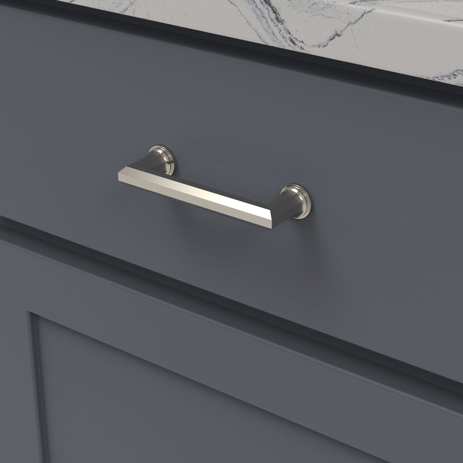 Belwith 3-3/4 Inch (96mm) Center to Center Facette Pull (B076541)