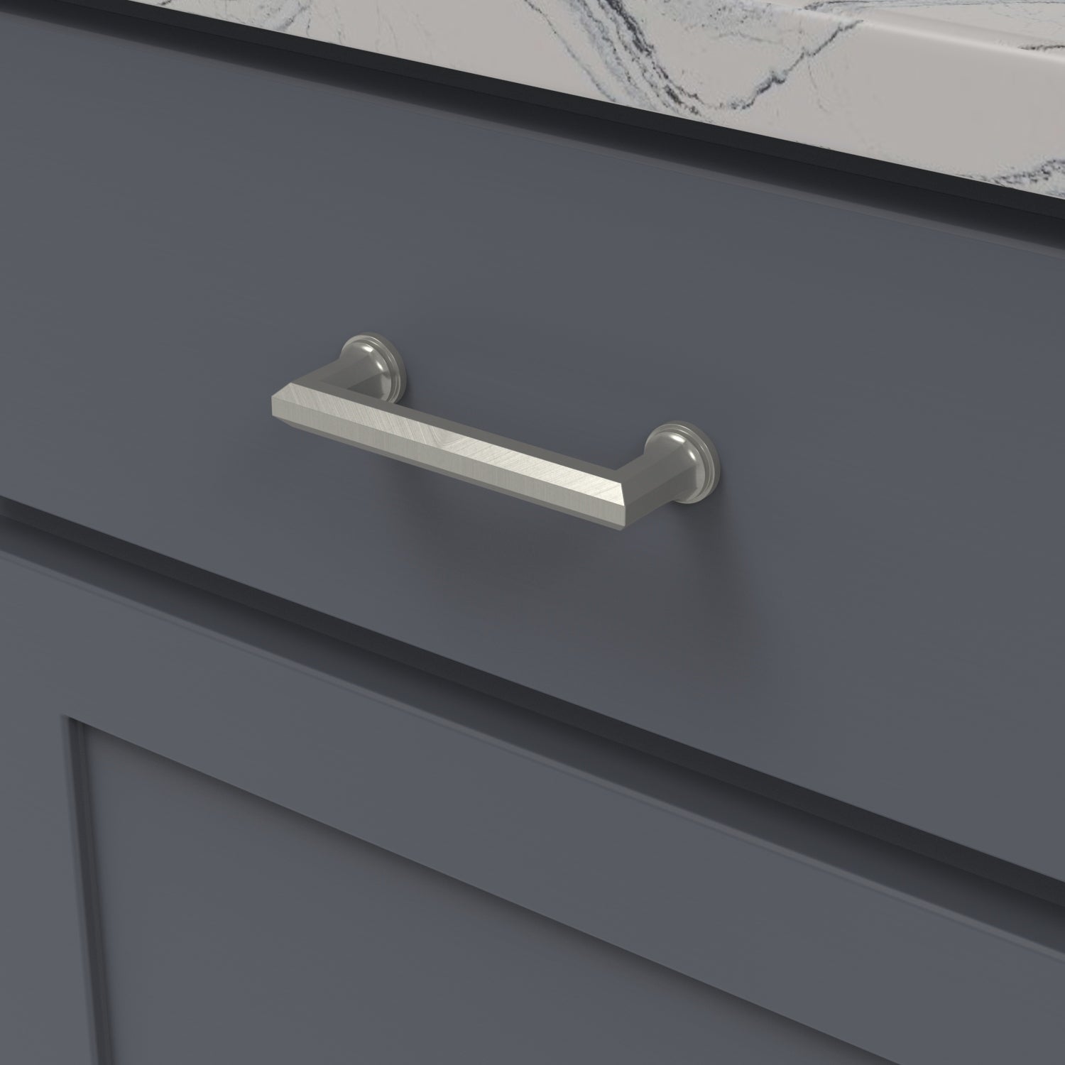 Belwith 3-3/4 Inch (96mm) Center to Center Facette Pull (B076541)