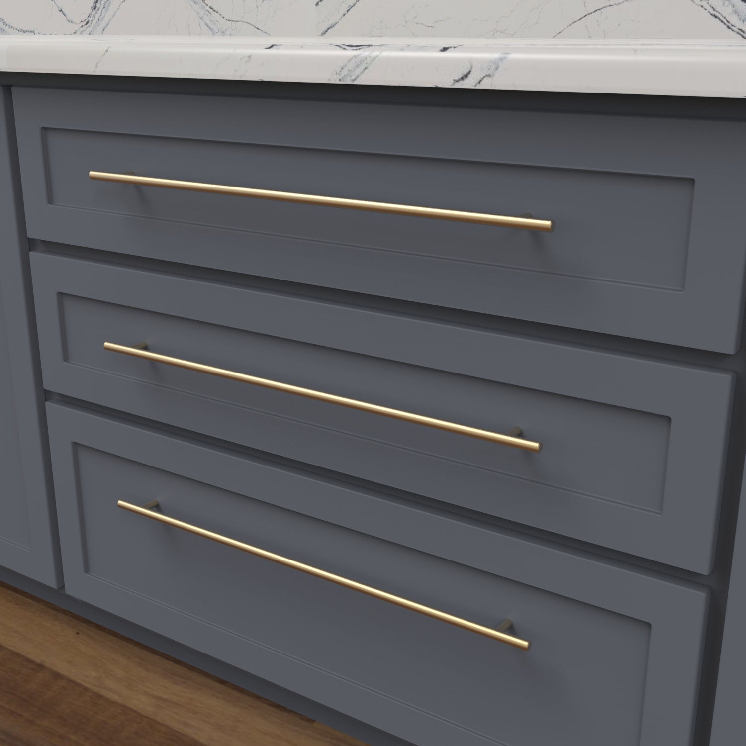 Belwith 21-7/16 Inch (544mm) Center to Center Contemporary Bar Pulls Pull (B076760)