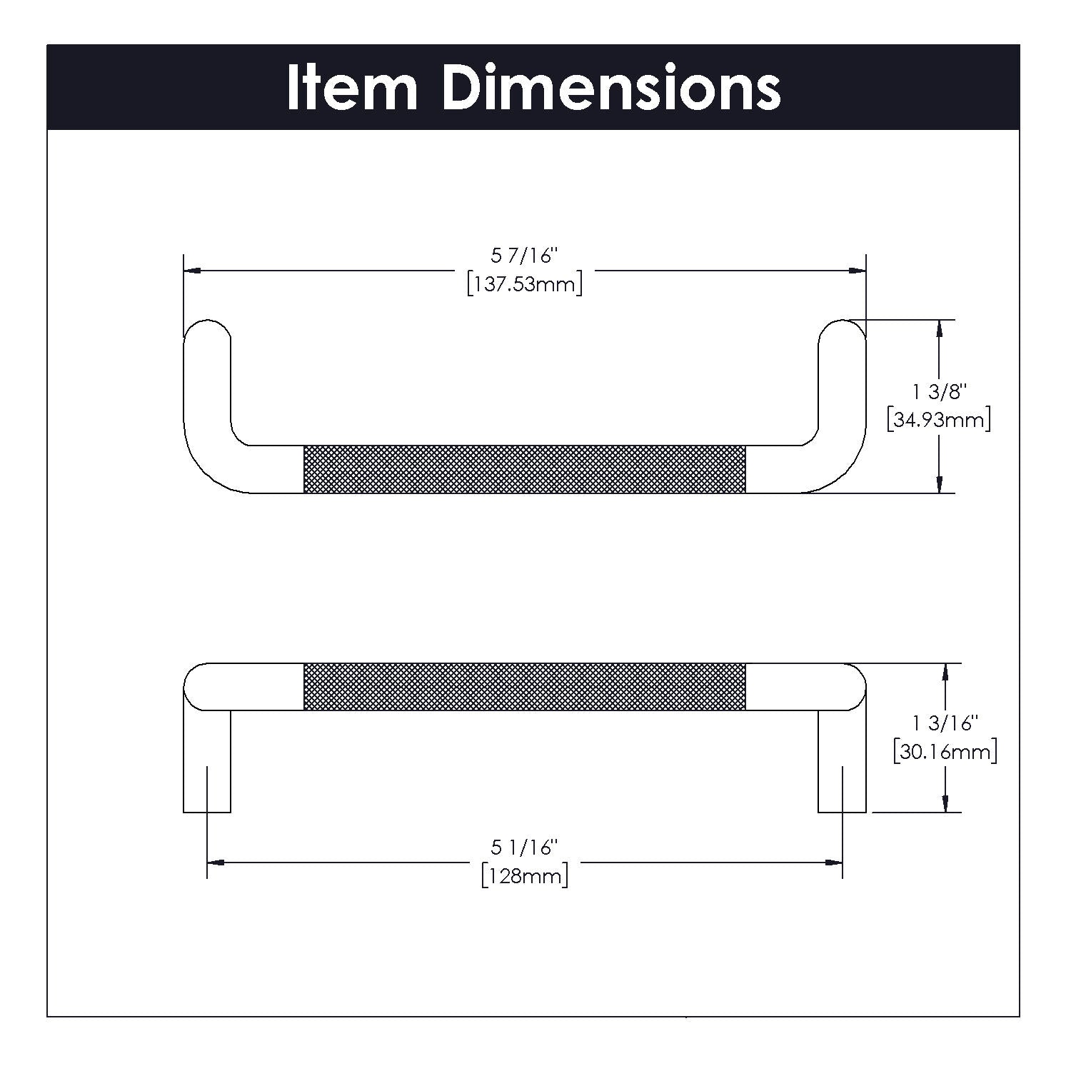 Belwith 5-1/16 Inch (128mm) Center to Center Verge Pull (B076873)