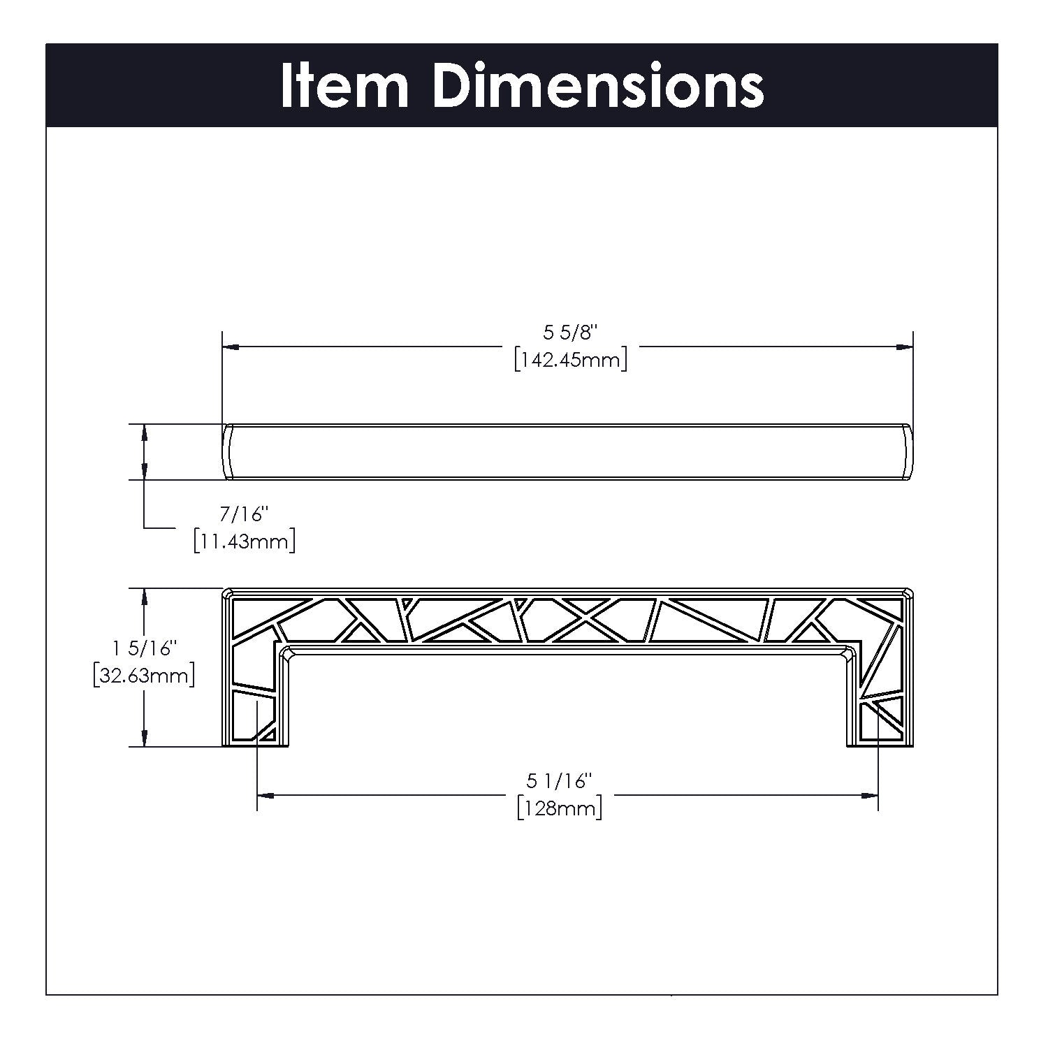 Belwith 5-1/16 Inch (128mm) Center to Center Cullet Pull (B077136)
