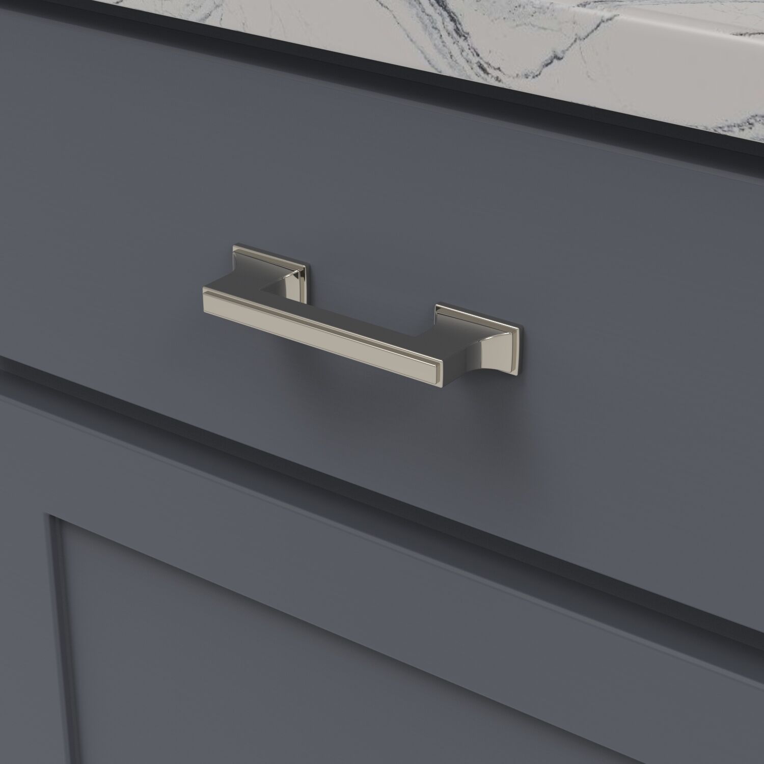 Belwith 3 Inch & 3-3/4 Inch (96mm) Center to Center Brownstone Pull (B077461)