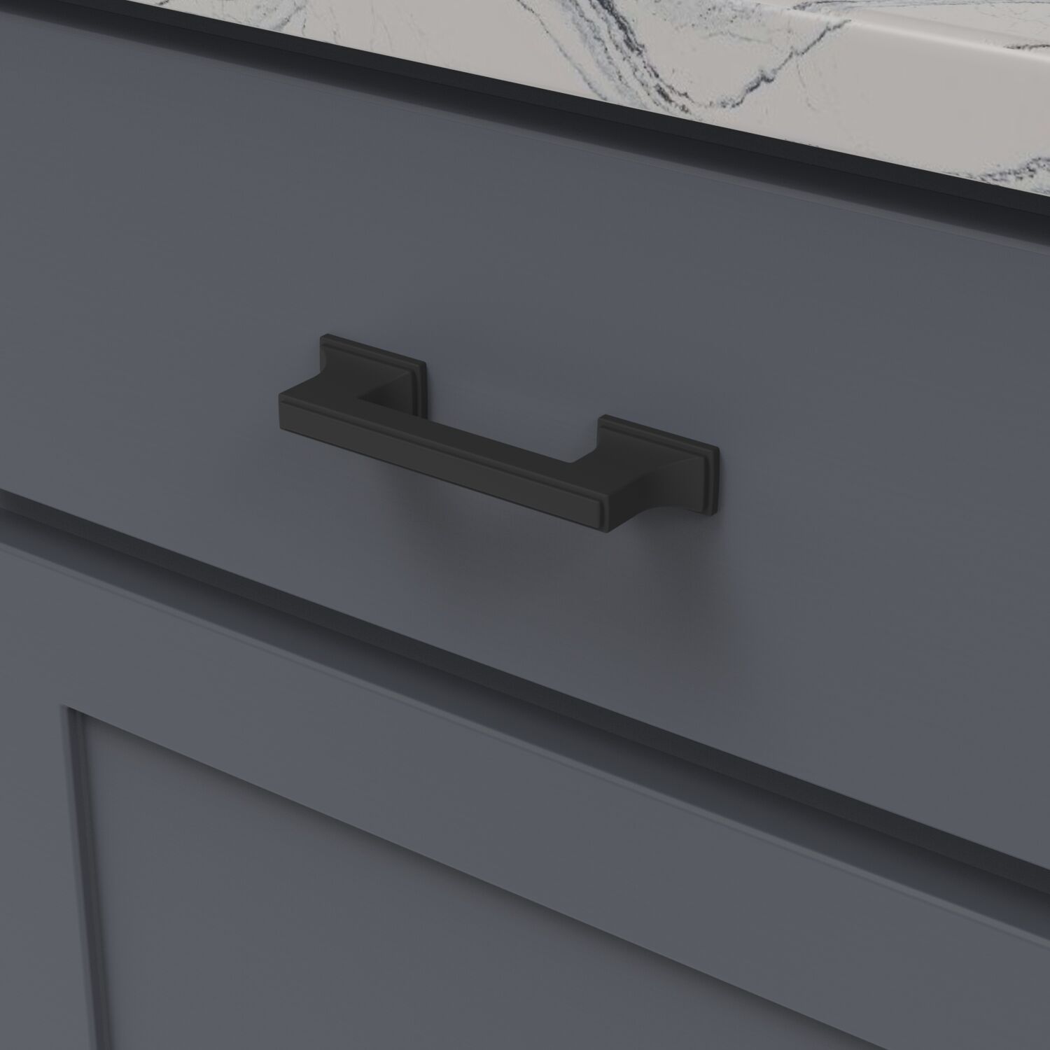 Belwith 3 Inch & 3-3/4 Inch (96mm) Center to Center Brownstone Pull (B077461)