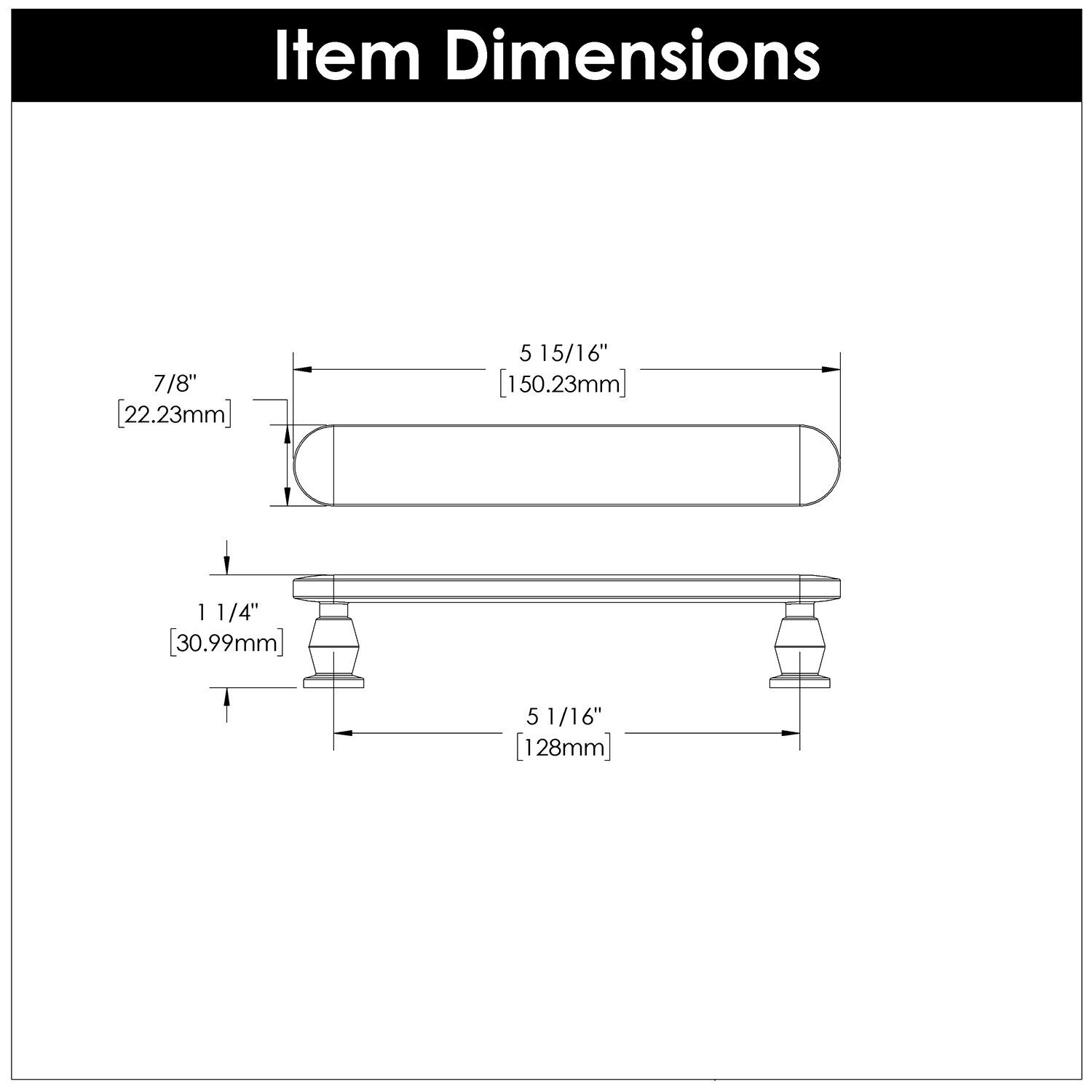 Belwith 5-1/16 Inch (128mm) Center to Center Anders Pull (B078790)