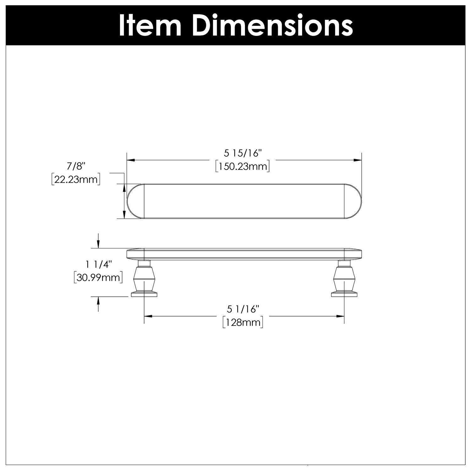 Belwith 5-1/16 Inch (128mm) Center to Center Anders Pull (B078790)