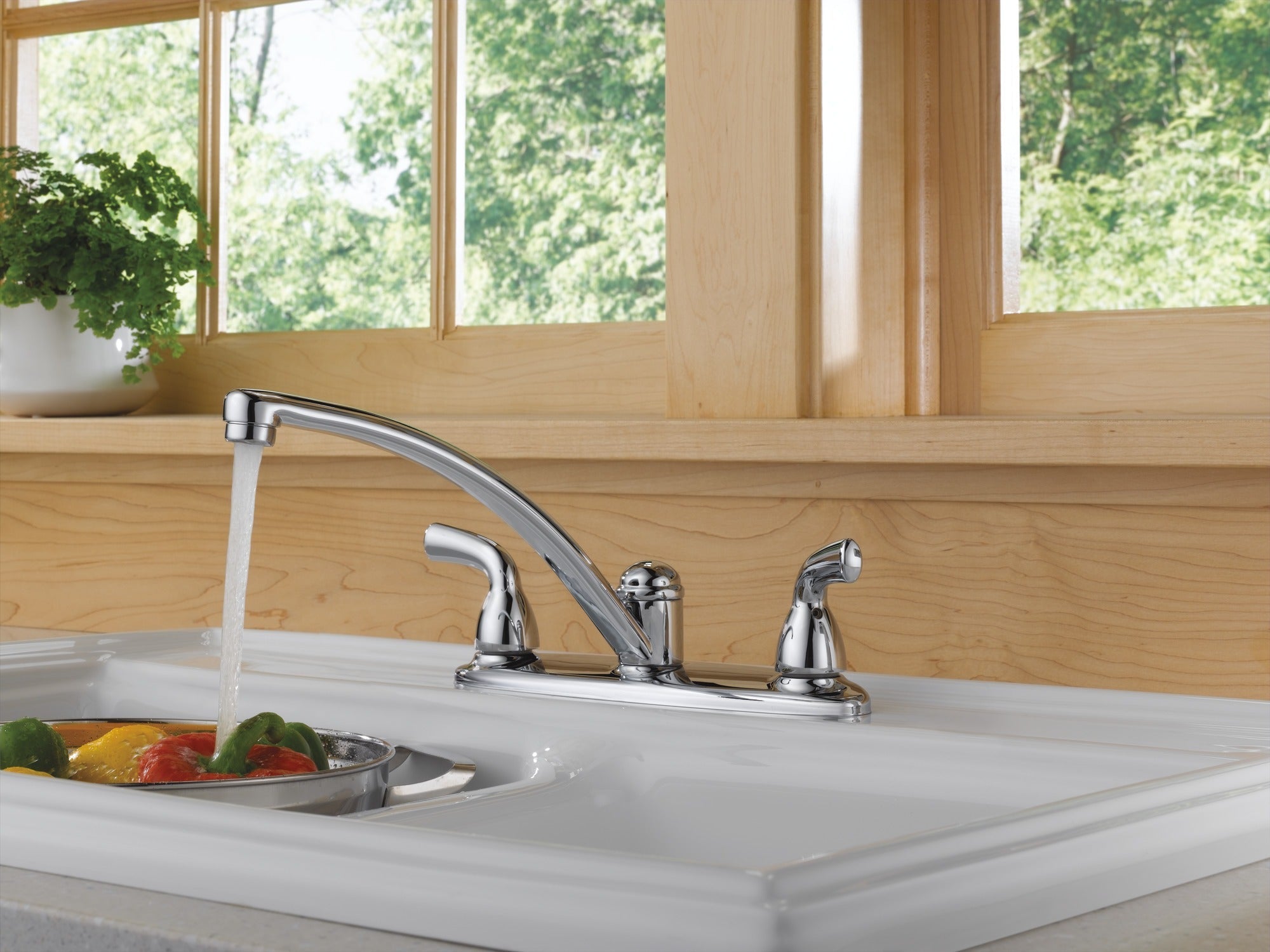 Delta Foundations® Two Handle Kitchen Faucet