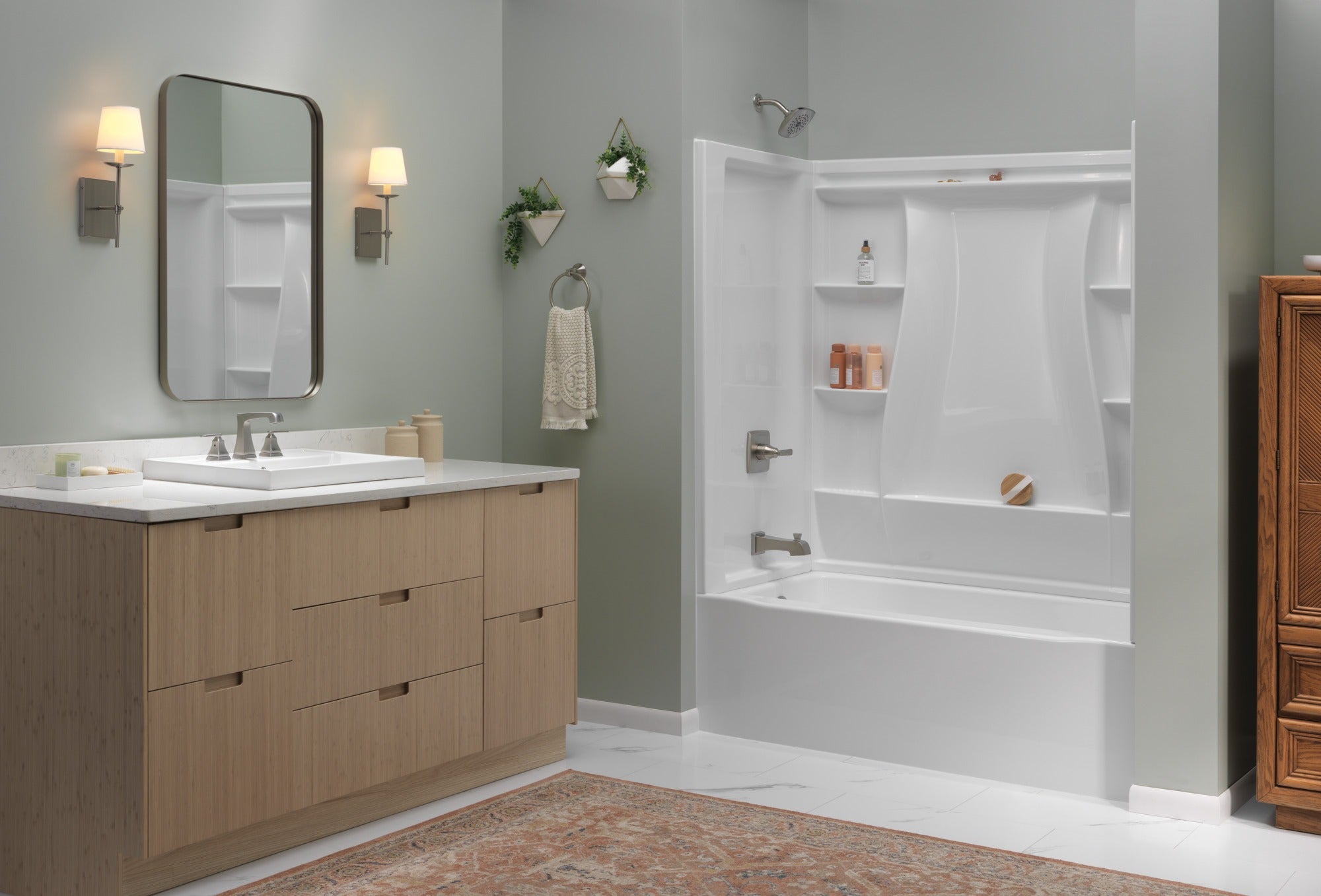 Delta Ashlyn® Two Handle Widespread Bathroom Faucet with EZ Anchor®