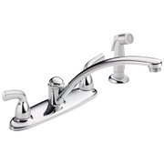 Delta Foundations® Two Handle Kitchen Faucet with Spray