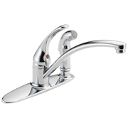 Delta Foundations® Single Handle Kitchen Faucet with Integral Spray