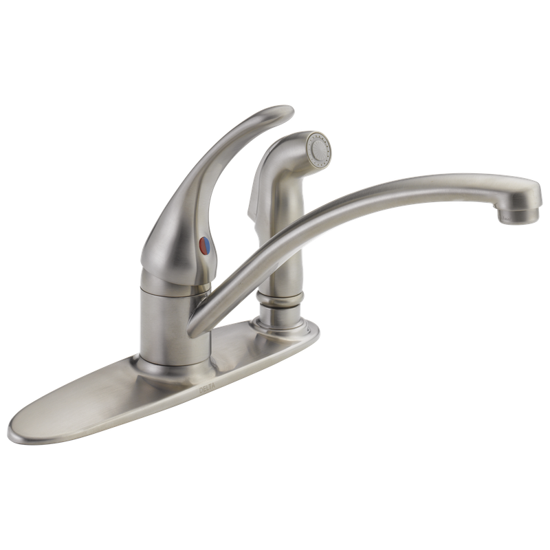 Delta Foundations® Single Handle Kitchen Faucet with Integral Spray