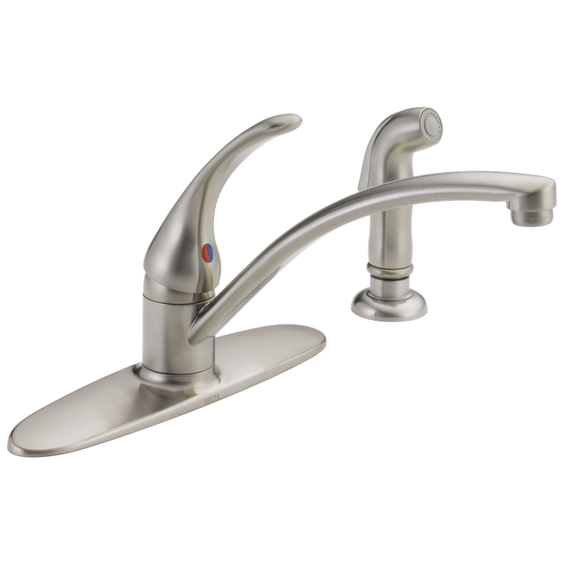 Delta Foundations® Single Handle Kitchen Faucet with Spray