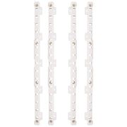 Hardware Resources 4-quick Tray Pilasters 1" W 8 - Hook Dowels & 8 -Screws Finish: White