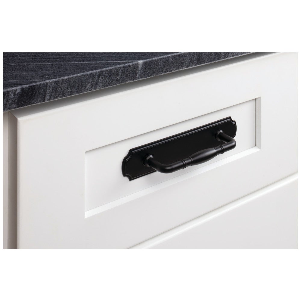 Hardware Resources 6-1/8" O.L. (96 mm Center-to-Center) Polished Chrome Pull Backplate