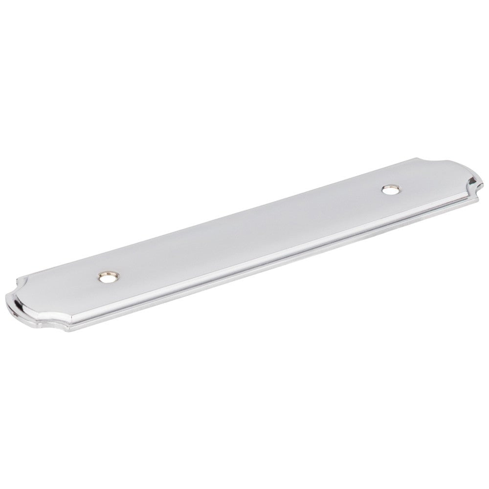 Hardware Resources 6-1/8" O.L. (96 mm Center-to-Center) Polished Chrome Pull Backplate