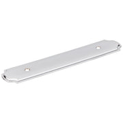Hardware Resources 6-1/8" O.L. (96 mm Center-to-Center) Polished Chrome Pull Backplate