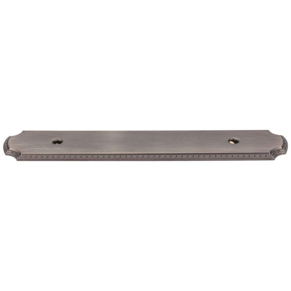 Hardware Resources 6-1/8" O.L. (96 mm Center-to-Center) Satin Nickel Rope Pull Backplate