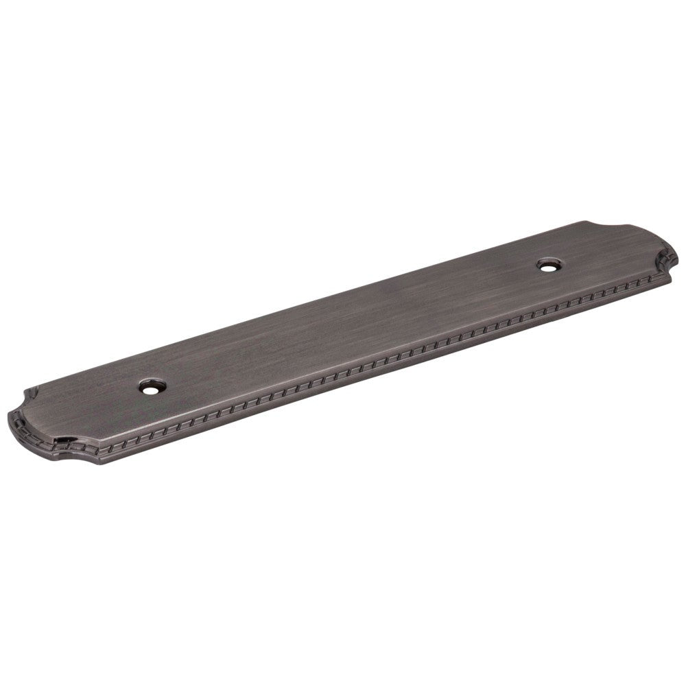 Hardware Resources 6-1/8" O.L. (96 mm Center-to-Center) Satin Nickel Rope Pull Backplate