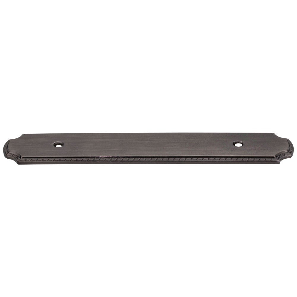 Hardware Resources 6-1/8" O.L. (96 mm Center-to-Center) Satin Nickel Rope Pull Backplate