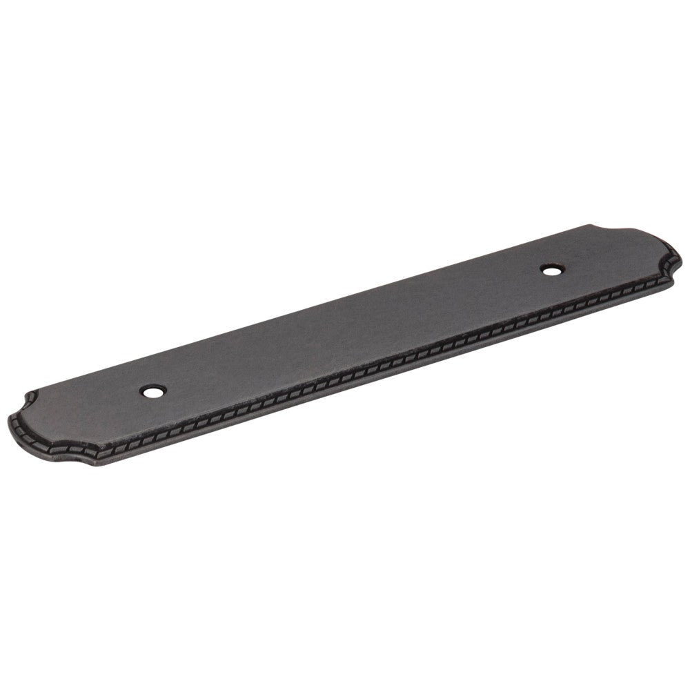 Hardware Resources 6-1/8" O.L. (96 mm Center-to-Center) Satin Nickel Rope Pull Backplate