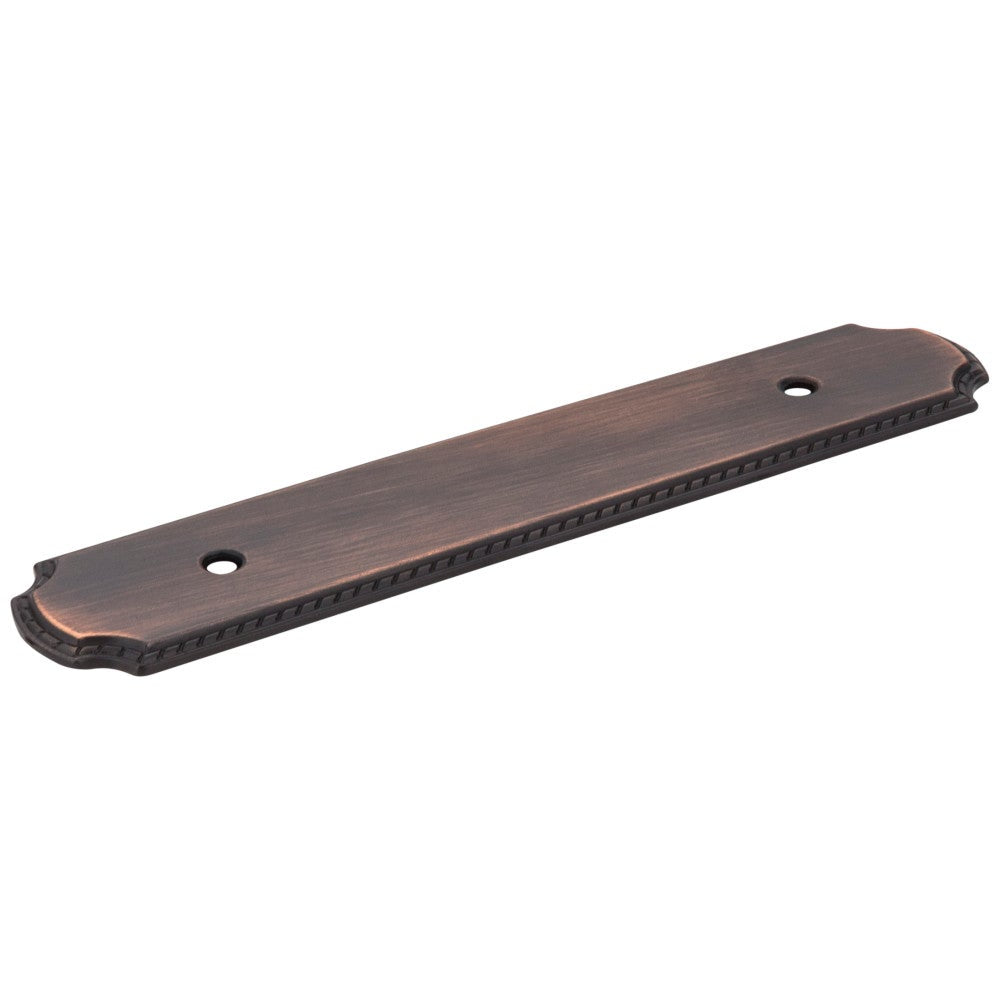 Hardware Resources 6-1/8" O.L. (96 mm Center-to-Center) Satin Nickel Rope Pull Backplate