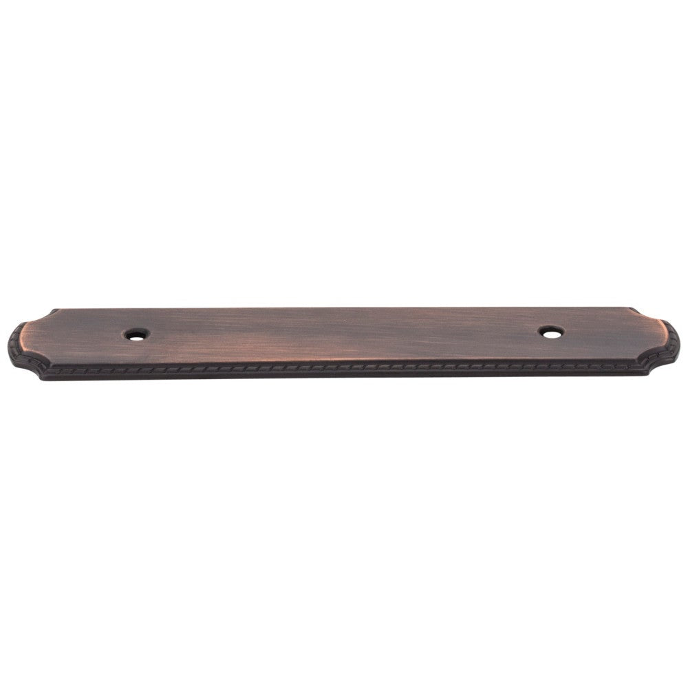 Hardware Resources 6-1/8" O.L. (96 mm Center-to-Center) Satin Nickel Rope Pull Backplate