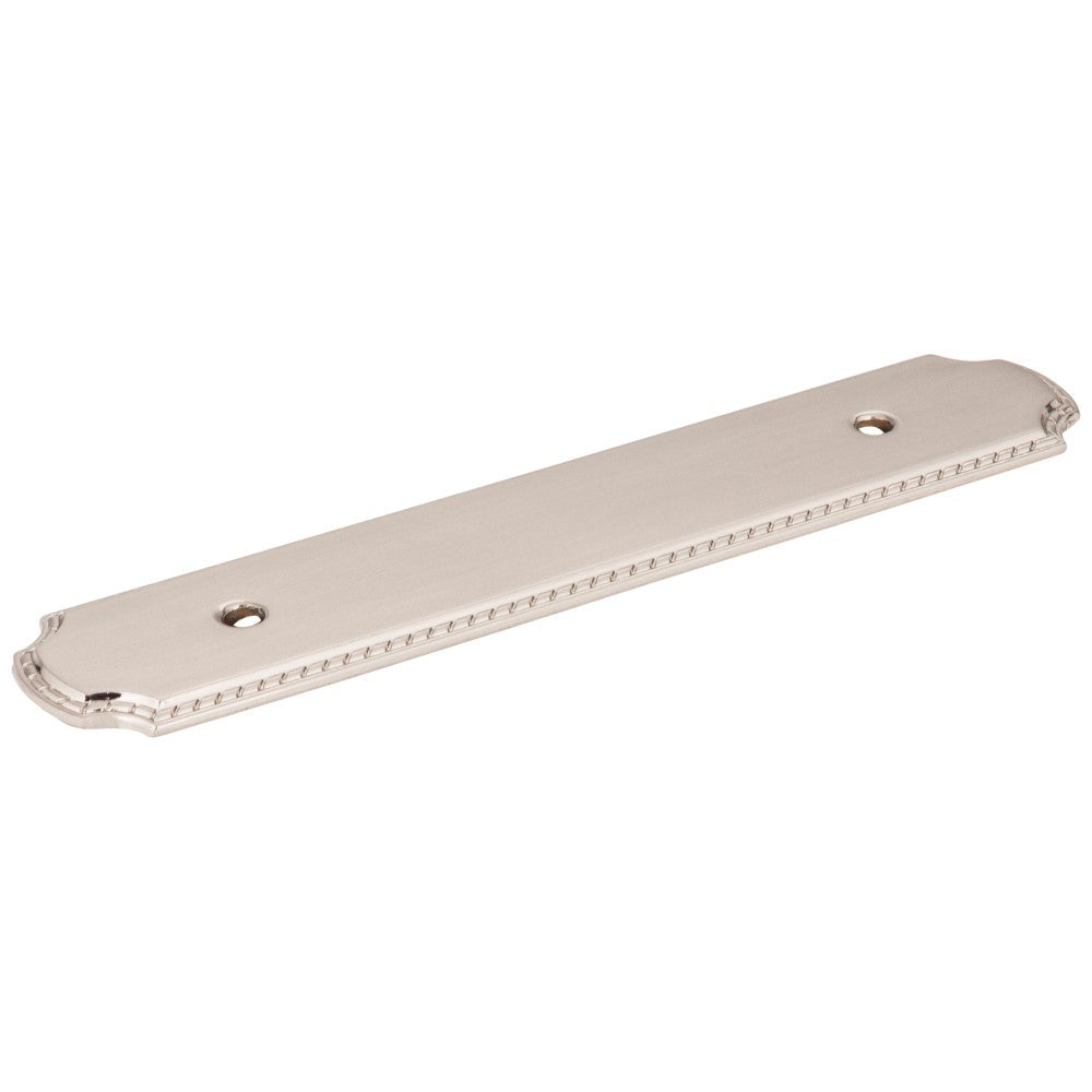 Hardware Resources 6-1/8" O.L. (96 mm Center-to-Center) Satin Nickel Rope Pull Backplate