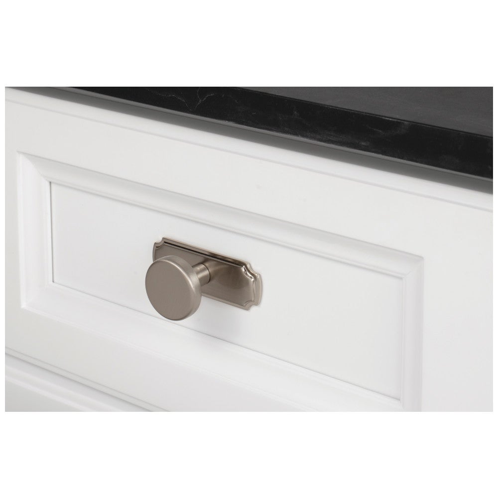 Hardware Resources 2-13/16" Gun Metal Knob Backplate
