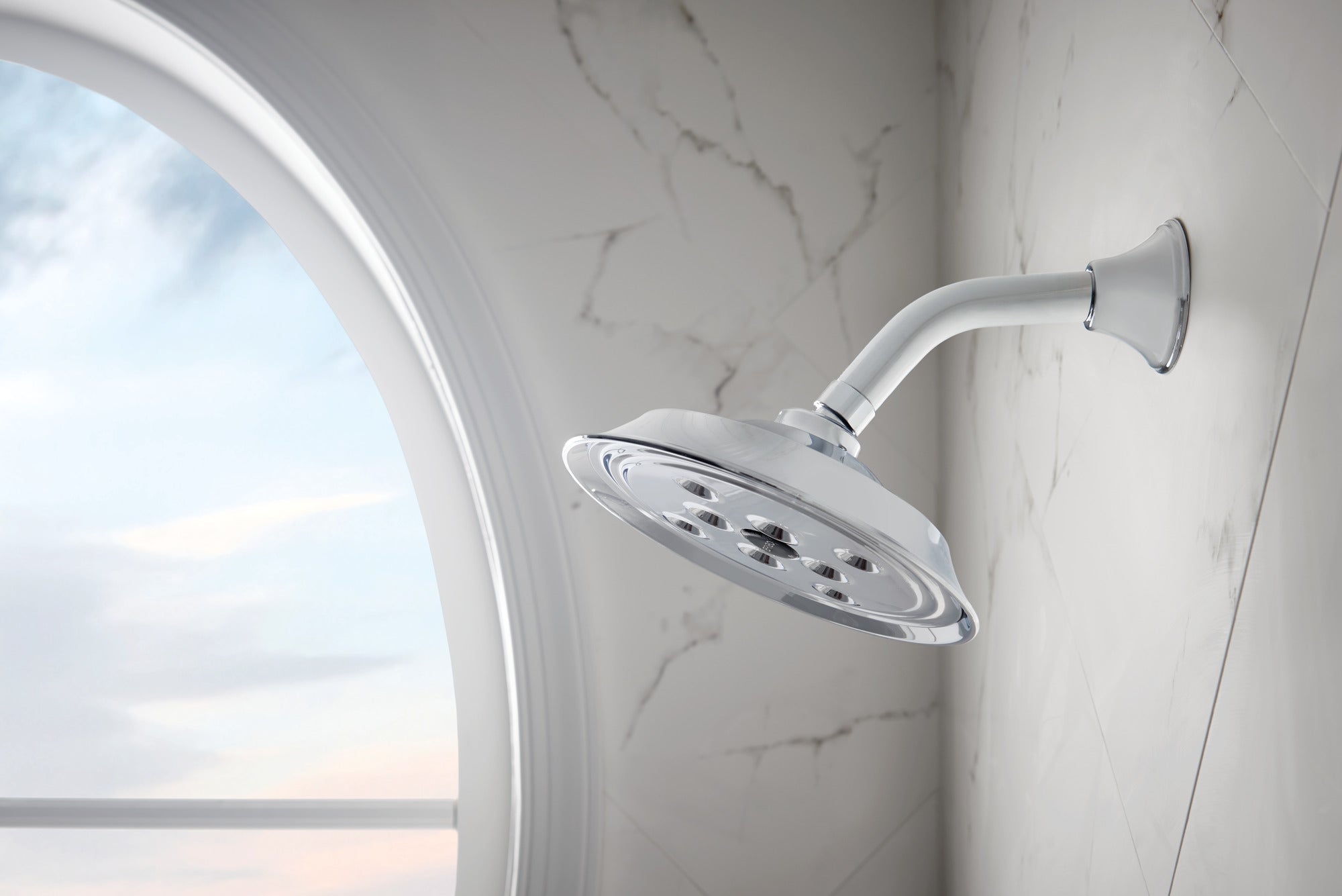 Brizo Essential™ Shower 7" Classic Wall Mount Shower Arm And Flange